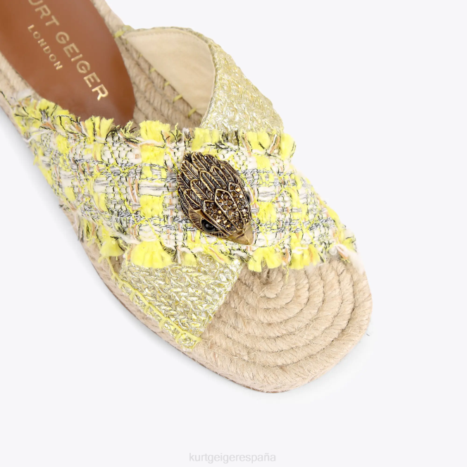 Kurt Geiger mujer alpargata london kensington 2LPR445 | calzados amarillo
